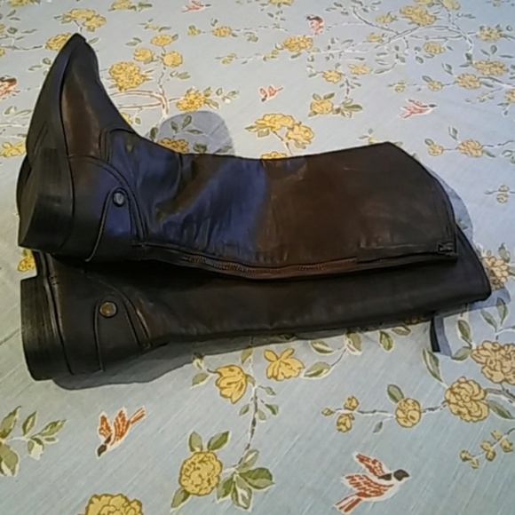 Trifecta brown "leather" riding boots zipper sz 7M - Picture 2 of 3